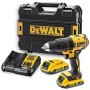 DEWALT DCD778D2T-QW - Taladro Percutor sin escobillas XR 18V, Portabrocas 13mm, Luz LED, 2 baterías Li-Ion 2.0Ah, Cargador