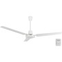 Orbegozo CF 85120 Ceiling Fan with 5 Speeds, Wall Switch, 3 Blades, Diameter 120 cm, 70 W, White