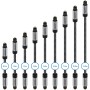 deleyCON 5m Óptico Toslink Cable de Audio Digital Enchufe de Metal Recubrimiento de Nylon SPDIF Cable de Fibra Óptica Dolby DTS