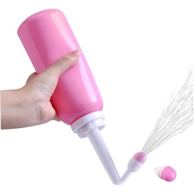 Botella perineal para el cuidado posparto 500 ml portátil de mano con irrigación perineal invertida y tapa kit de cuidado