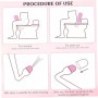 Botella perineal para el cuidado posparto 500 ml portátil de mano con irrigación perineal invertida y tapa kit de cuidado