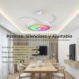 LUMIKING RGB Ceiling Fan with Bluetooth – 108 cm Wide with Retractable Blades, Music and LED Light – Quiet with Lamp and Modern