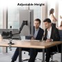 BONTEC Soporte Monitor Doble para Pantallas LED LCD de 13 a 32 Pulgadas, Brazo Monitor Ergonómico con Resorte de Gas y Gestión