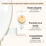 Peach® bidet – Bidet para WC No Eléctrico para Inodoro Completo estilo Japones con Boquillas Autolimpiables – Presión Ajustable,