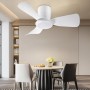 activeallbrite Ceiling Fan, 15W LED, DC Motor 20W, 6 Speeds, Ultra Quiet, Summer-Winter Function, Timer, 3 Light Temperatures,