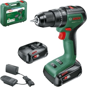 Bosch Home and Garden taladro percutor a batería UniversalImpact 18V-60 (2 baterías de 2,0 Ah, sistema de 18 V, en maletín de
