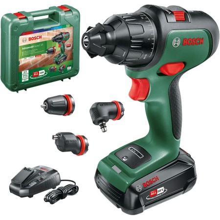Bosch Home and Garden taladro percutor a batería UniversalImpact 18V-60 (2 baterías de 2,0 Ah, sistema de 18 V, en maletín de