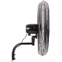 Cofan Industrial Wall Fan | 3 Speeds | Power: 200 W | Oscillation 80° | Colour: Black | Air Flow 221 m³/min | Dimensions: 81 x