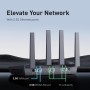 Enrutador WiFi 6 GL.iNet GL-MT6000(Flint 2) |Enrutador WiFi para juegos | 2 puertos multigigabit de 2,5 G + 4 puertos Ethernet