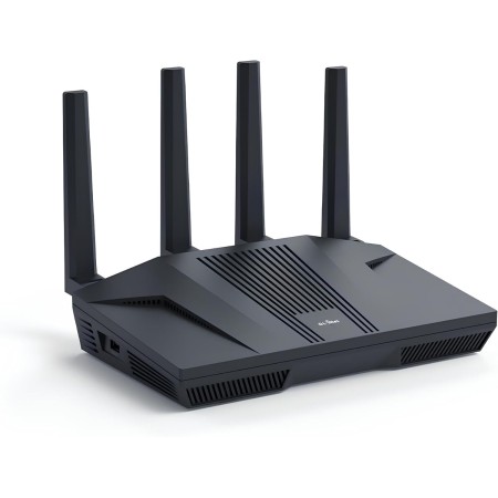 Enrutador WiFi 6 GL.iNet GL-MT6000(Flint 2) |Enrutador WiFi para juegos | 2 puertos multigigabit de 2,5 G + 4 puertos Ethernet