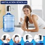 Dispensador de Agua Eléctrico, Bomba Automático para Garrafas, Dispensador de Agua Recargable por USB con Batería 1200 mAh,