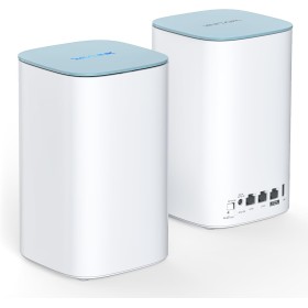 WAVLINK AX3000 - Kit de red WiFi (2 unidades), WiFi 6 Dual Band Whole Home VPN Router/Repetidor (hasta 3200 Sq.Ft.), 3 puertos