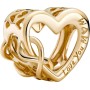 PANDORA Dijes con forma de corazón y símbolo de infinito con inscripción Love You Mum
