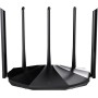 Tenda RX12 Pro - Router WiFi 6 AX3000, Doble Banda 2.4/5Ghz, WAN/LAN Puertos Gigabit, 5 Antenas de 6dBi, WiFi+ Cobertura,