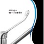 HOMSSY Grifo Gerontológico para Cocina, Mezclador Monomando de Fregadero, Grifo Medical con Maneta Higiénica de Codo, Diseño