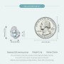 Abalorios de piedra lunar de plata de ley 925 para madre e hija para pulseras Pandora, regalo de joyería para mujeres y niñas