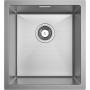 CECIPA Fregadero Cocina 60x44cm, Fregadero bajo Encimera o Sobre Encimera, Fregadero de Acero Inoxidable con Sifón y Rebosadero