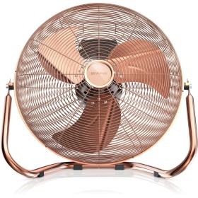 Brandson Desktop Fan - 30cm Diameter - Silent Table Fan - Retro Style Fans - 48 Watt - Vintage - High Speed Fans - Copper