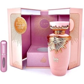 Perfume Haya 100ML, Perfume Árabe para Mujer de Larga Duración, Eau de Parfum, Incluye Atomizador Recargable 5ML, Fragancia