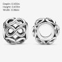 PANDORA Jewelry Infinite Shine Sterling Silver Charm