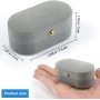 Porta Alianzas Boda de Terciopelo, Caja de Anillo, Caja Anillo Compromiso, Estuche de Anillo Almacenamiento Moda para Fiesta Día
