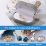 Porta Alianzas Boda de Terciopelo, Caja de Anillo, Caja Anillo Compromiso, Estuche de Anillo Almacenamiento Moda para Fiesta Día