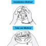 2 * Volante para Wii,TechKen Wii Wheel Racing Wheel Controller Wii Game Steering Wheel para Mario Kart Racing Accesorios para