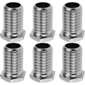 EMSea 6 Tornillos para Colador de Fregadero de Cocina de 1,15 Cm X 2 Cm Tornillos Huecos de Acero Inoxidable para Válvulas de