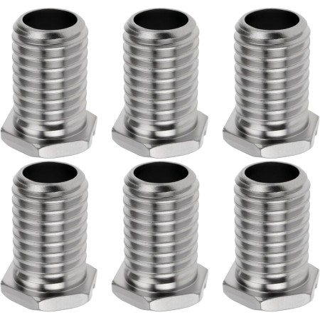 EMSea 6 Tornillos para Colador de Fregadero de Cocina de 1,15 Cm X 2 Cm Tornillos Huecos de Acero Inoxidable para Válvulas de