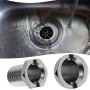 EMSea 6 Tornillos para Colador de Fregadero de Cocina de 1,15 Cm X 2 Cm Tornillos Huecos de Acero Inoxidable para Válvulas de