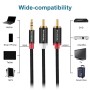 SHULIANCABLE Cable Audio Estéreo Jack 3,5mm a 2RCA, Jack a RCA Cable Audio para Smartphone, Sistema HiFi,iPod, Smart TV,