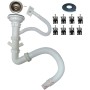 Omeere, Fregadero de cocina 100 x 50 B, acero inoxidable 304, grosor de material 0,8 mm, XXL, 50 x 40 cm, fregadero de cocina,