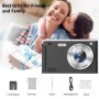 Cámara digital 4K Cámara Vlogging con enfoque automático con lente del