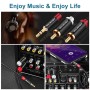 SHULIANCABLE Cable Audio Estéreo Jack 3,5mm a 2RCA, Jack a RCA Cable Audio para Smartphone, Sistema HiFi,iPod, Smart TV,