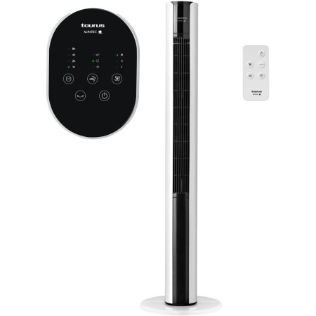 Taurus Amazing Babel Infinite Tower Fan 50W, Height 110 cm, 3 Speeds and 3 Modes, Timer up to 15 Hours, Auto Off, Remote Control