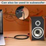 SHULIANCABLE Cable Audio Estéreo Jack 3,5mm a 2RCA, Jack a RCA Cable Audio para Smartphone, Sistema HiFi,iPod, Smart TV,