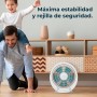 Cecotec Ventilador de Suelo Cuadrado Box Fan EnergySilence 4500 Power Box. 45W, Diámetro 12 Pulgadas, 5 Aspas, 3 Velocidades,