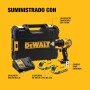 DEWALT Taladro atornillador compacto sin escobillas XR 18V Li-Ion 2 Ah, Sin cable, con maletín TSTAK, luz LED, 2 baterías,