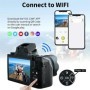 Cámara Digital con pantalla táctil de 64MP y 4,0 pulgadas para fotogra