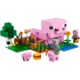 LEGO Minecraft La Casa-Cerdo Bebé, Granja con Animales de Juguete para Niños y Niñas de 7 Años o Más, Bioma Bosque y Personajes