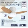 BEL AIR HOME - TAURUS Ceiling Fan with DC Motor and LED Light 24W, 6 Air Speeds and 3 Light Temperatures, Remote Control