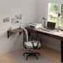 Relaxdays Mesa Plegable de Pared, 60x40 cm, Madera, Mesita para Comer, Escritorio, Abatible para Ahorrar Espacio, Marrón