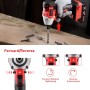 TEENO Taladro atornillador inalámbrico 2 x 2.0Ah baterías, destornillador desatornillador 45Nm Taladro percusión, 69