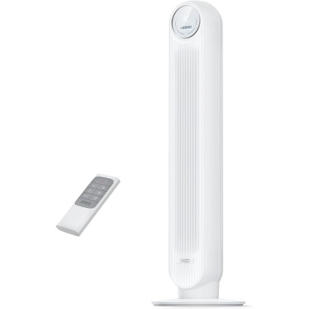 Ventilador de torre Dreo Nomad One con mando a distancia, silencioso de 7,3 m/s de velocidad, oscilante de 90° con 4