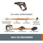 Worx WX390 - H3™Taladro/Atornilllador/Martillo 1 Bat. 20v-2,0Ah Li-Ion