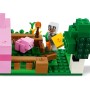 LEGO Minecraft La Casa-Cerdo Bebé, Granja con Animales de Juguete para Niños y Niñas de 7 Años o Más, Bioma Bosque y Personajes