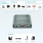 Ozvavzk HDMI Audio Extractor 4K@60Hz,HDMI a HDMI Óptico+RL+3.5MM Convertidor de Splitter HDMI Audio Estéreo para PS4/5 box
