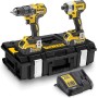 DEWALT DCK266P2-QW - Kit Taladro Percutor DCD796 XR 18V, Atornillador de Impacto DCF887 1/4´´, 2 Baterías Litio 5,0 Ah,