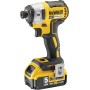 DEWALT DCK266P2-QW - Kit Taladro Percutor DCD796 XR 18V, Atornillador de Impacto DCF887 1/4´´, 2 Baterías Litio 5,0 Ah,