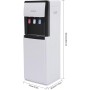 Qussse Dispensador de agua de pie, 500 W, dispensador de agua eléctrico, dispensador de agua de fondo con 3 salidas de agua,